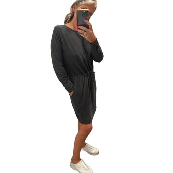 Kyodan Outdoor Aspen Gray Long Sleeves Drawstring Dress.Size M - Picture 2 of 13